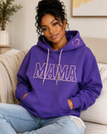 Mama Hoodie — Embroidered Heart & Bling Drawstrings