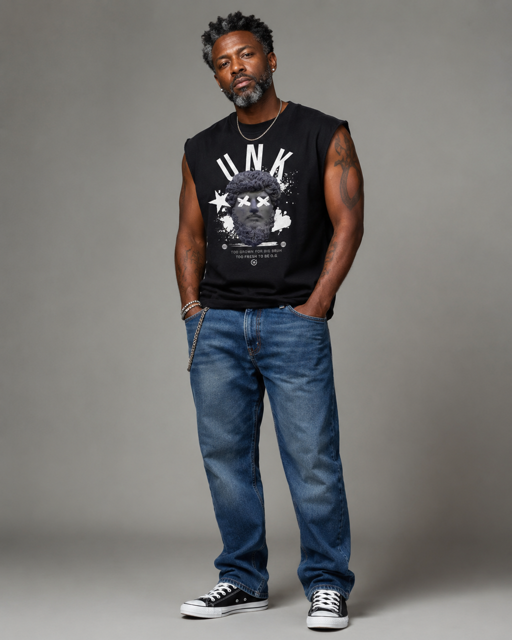 UNK Statue Sleeveless Tee