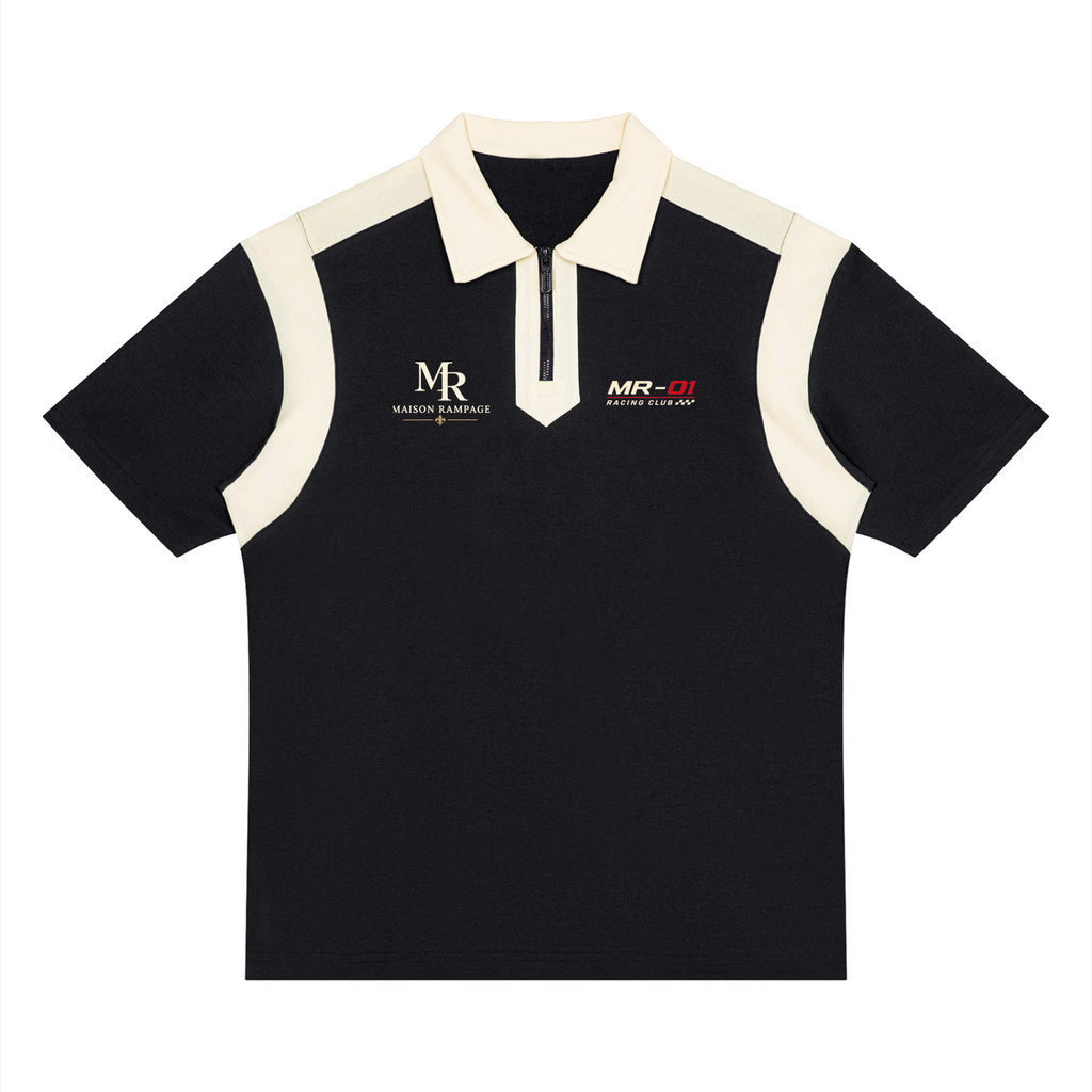 Maison Rampage MR-01 Racing Club Polo black front