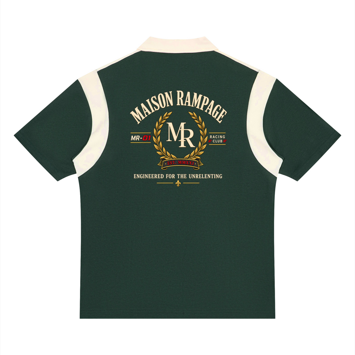 Maison Rampage MR-01 Racing Club Polo green back