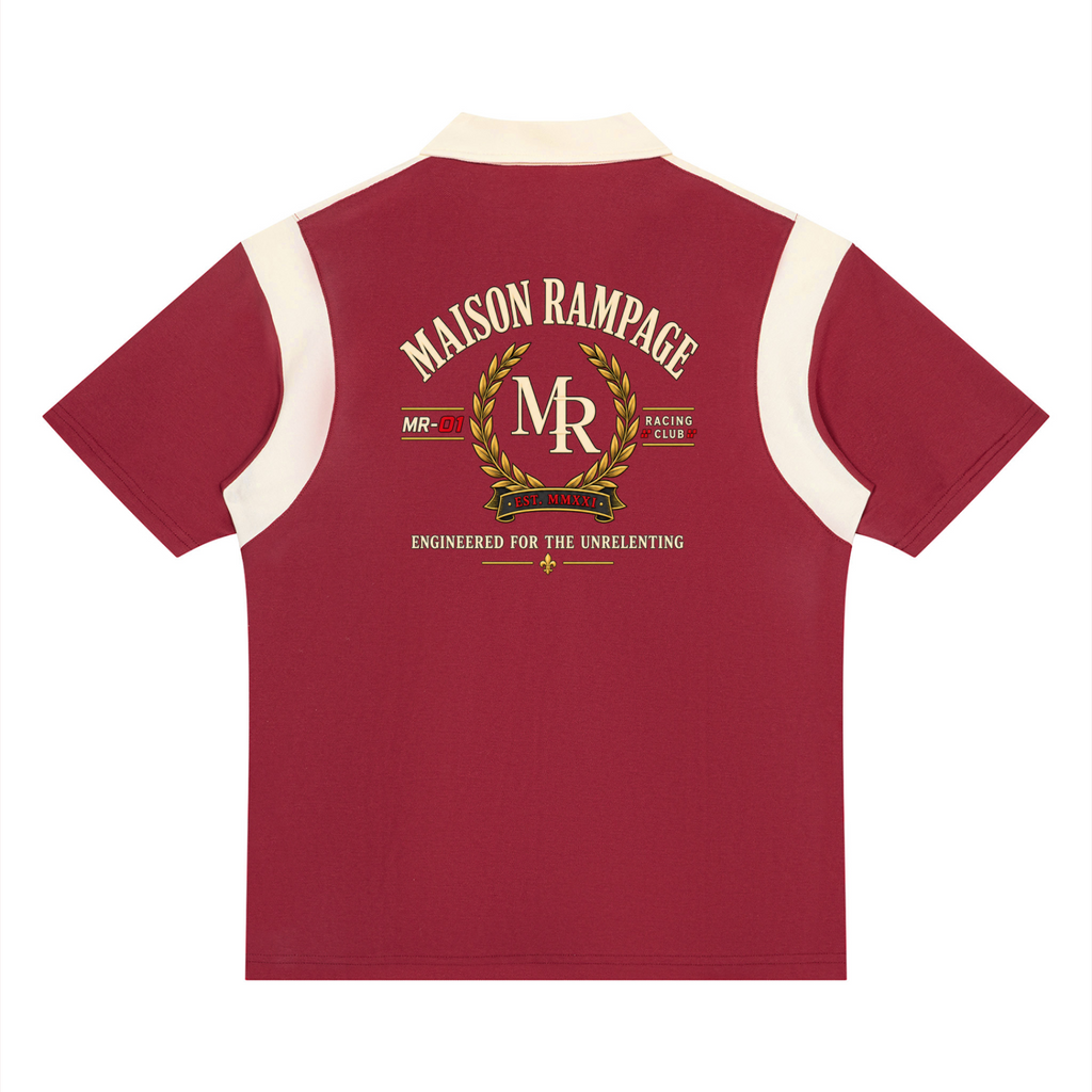 Maison Rampage MR-01 Racing Club Polo red back